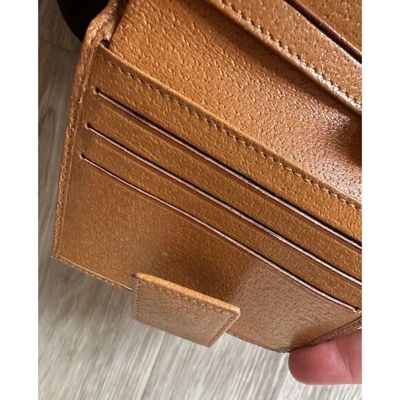 Gucci Pink GG Canvas &  Leather Short Bifold Wallet w Coin Purse - Picture 13 of 13